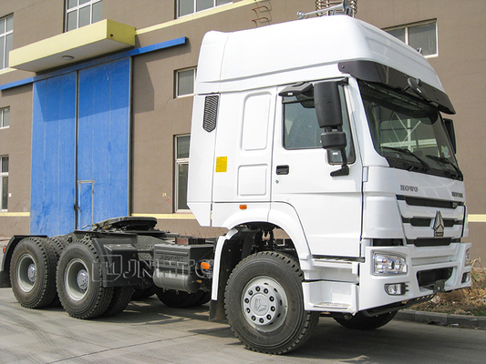 LHD Howo 6x4 10 চাকার প্রাইম মুভার ট্রাক ডিজেল ইঞ্জিন 371hp 420hp