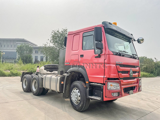 3.5 ইঞ্চি Euro2 Sinotruk Howo 6x4 371 10 হুইল ট্র্যাক্টর হেড