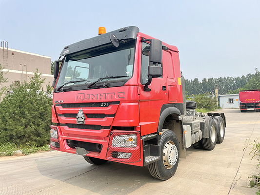 3.5 ইঞ্চি Euro2 Sinotruk Howo 6x4 371 10 হুইল ট্র্যাক্টর হেড