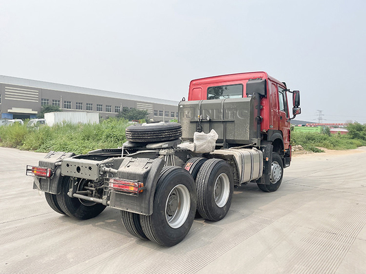 6x4 3.5 ইঞ্চি Euro2 Sinotruk Howo 371 ট্রাক্টর ট্রাক 10 Wheels Head Tractor