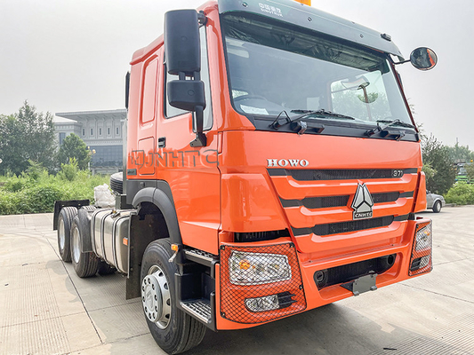 Euro2 10 চাকার 420hp প্রাইম মুভার ট্রাক 6x4 Sino Howo ট্রাক ট্রাক্টর হেড