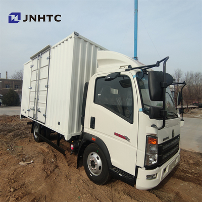 SINOTRUK HOWO LHD বক্স ট্রাক ভ্যান কার্গো ট্রাক 6 টন 116hp