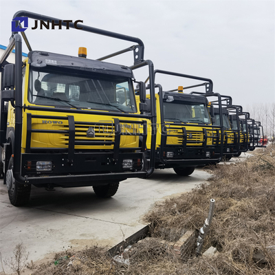 6x4 TIMBER কাঠ পরিবহন লগিং ট্রেলার Sinotruk Howo ব্র্যান্ড