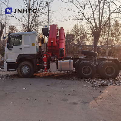 371hp 8 টন টেলিস্কোপিক ক্রেন ট্রাক Sinotruk HOWO 6x4 40t 10 চাকা