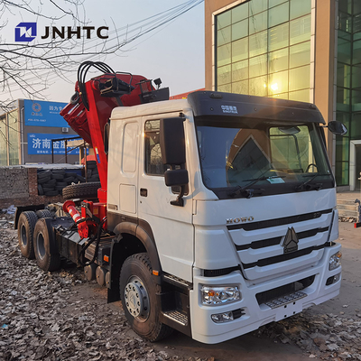 371hp 8 টন টেলিস্কোপিক ক্রেন ট্রাক Sinotruk HOWO 6x4 40t 10 চাকা
