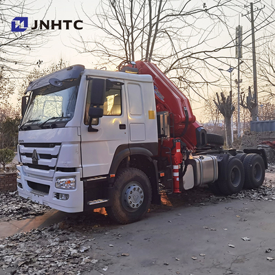 371hp 8 টন টেলিস্কোপিক ক্রেন ট্রাক Sinotruk HOWO 6x4 40t 10 চাকা