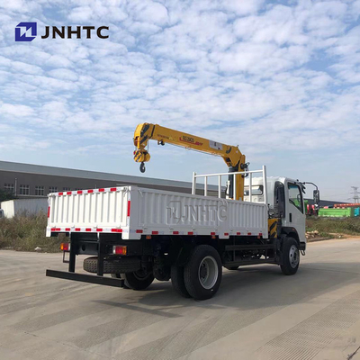 ফ্ল্যাট প্লেট কার্গো ট্রাক মাউন্ট করা ক্রেন Sinotruk HOWO 4x4 অল হুইল ড্রাইভ
