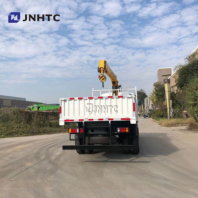 ফ্ল্যাট প্লেট কার্গো ট্রাক মাউন্ট করা ক্রেন Sinotruk HOWO 4x4 অল হুইল ড্রাইভ