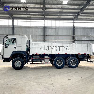 HOWO 371HP 6X6 4x4 ড্রাইভ কার্গো ট্রাক কলাম প্লেট ড্রপসাইড গেট