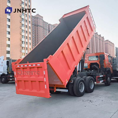 6x4 Sinotruk Howo 10 হুইলার ডাম্প ট্রাক 371hp ইউরো II নির্গমন