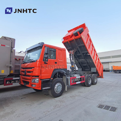 6x4 Sinotruk Howo 10 হুইলার ডাম্প ট্রাক 371hp ইউরো II নির্গমন