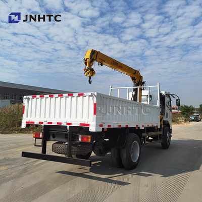 Sinotruk Howo Homan 6 হুইল 4x2 ড্রপসাইড কার্গো ট্রাক 3.2t ক্রেন সহ