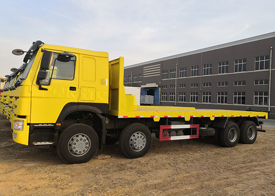 Sinotruk Howo 8x4 হেভি ডিউটি ​​কার্গো ট্রাক ইলেকট্রিক 12 হুইল 420hp