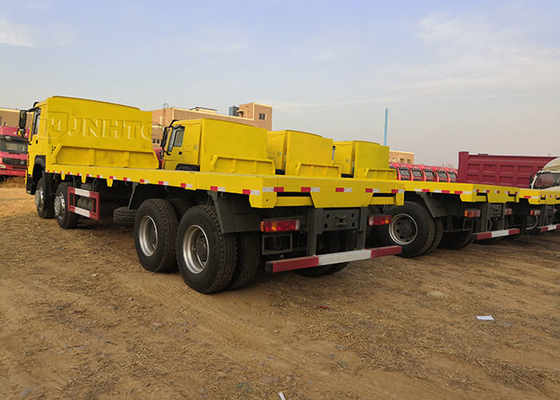 Sinotruk Howo 8x4 হেভি ডিউটি ​​কার্গো ট্রাক ইলেকট্রিক 12 হুইল 420hp
