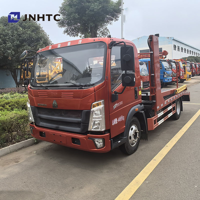 সিনোট্রাক HOWO 4X2 ডাবল ডেক 5t 6t ডিজেল জ্বালানী সম্পূর্ণভাবে অবতরণ Wrecker উদ্ধার যানবাহন ফ্ল্যাটবেড ট্যাগ ট্রাক