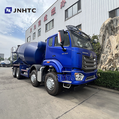 নতুন HOWO NX 8*4 স্বয়ংক্রিয় কংক্রিট মিশুক ট্রাক, পশ্চাদমুখী ডিসচার্জ সহ ভারী শুল্কের চেসিস