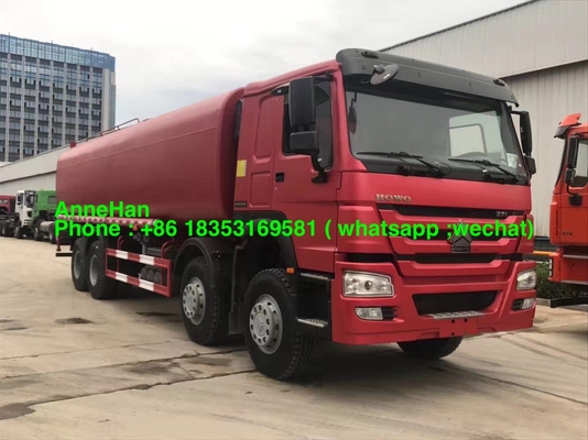 8x4 12 চাকা 371hp সিনোট্রুক হাও 7 জলের ট্যাঙ্ক ট্রেলার